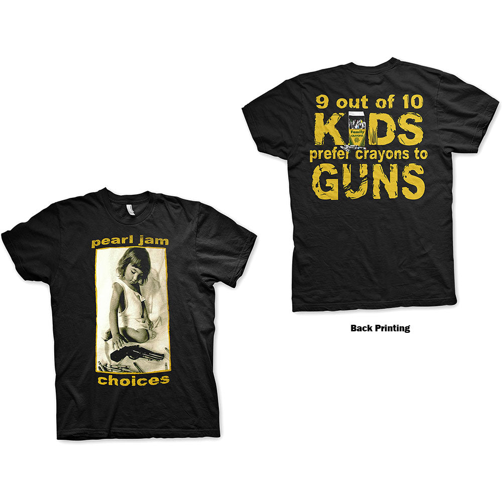 Image of Pearl Jam 'Choices' Unisex T-shirt Rock Off